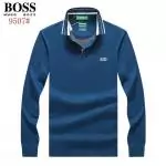 sport boss t-shirt manche longue orange phlash pure color blue